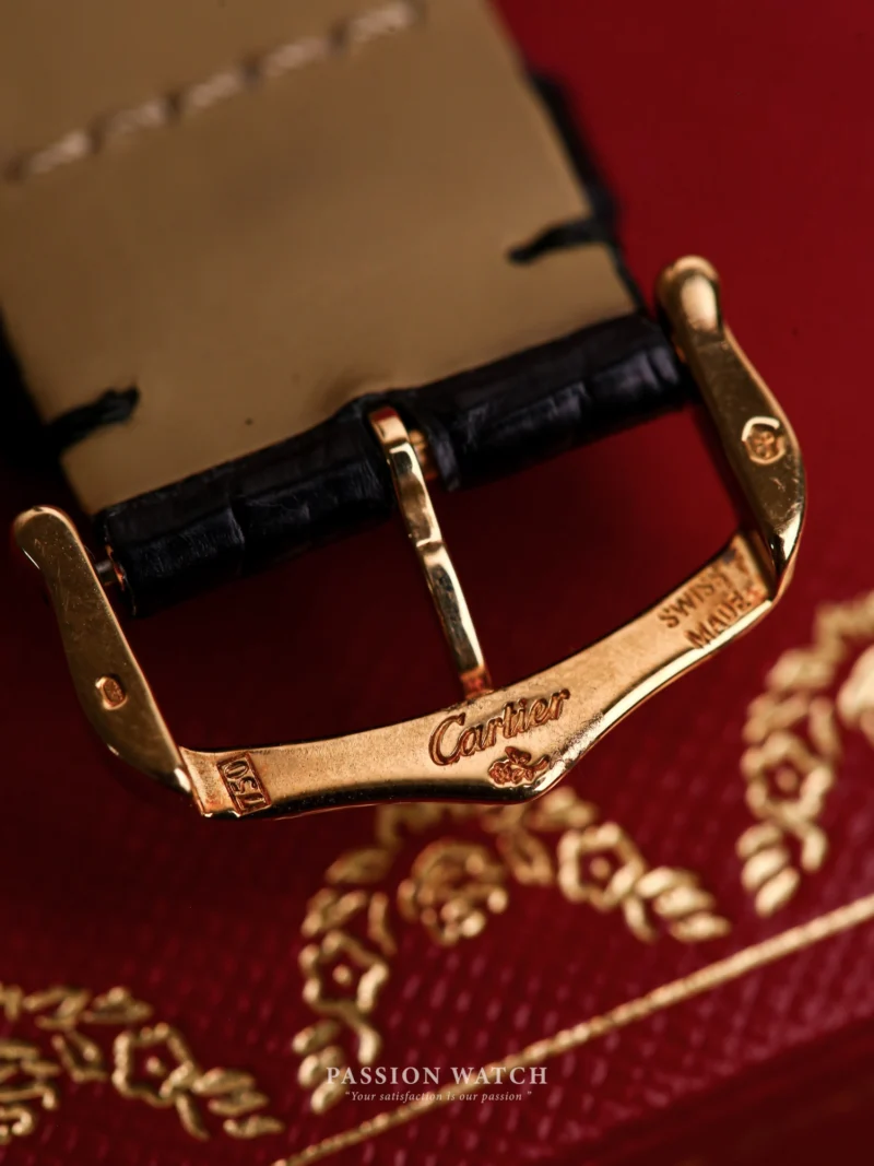 Khóa Vàng khối có triện vàng 750 Cartier Ronde Solo W6700455 Custom Diamonds