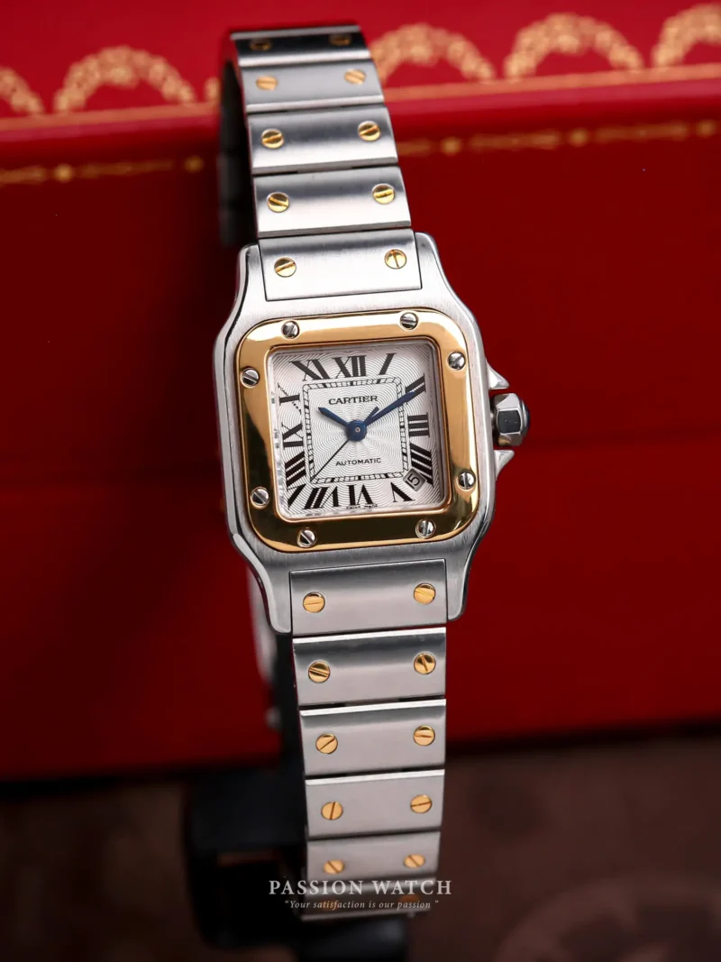 Cartier Santos Galbée 2423 Ladies Size 24mm Demi Vàng 18kt