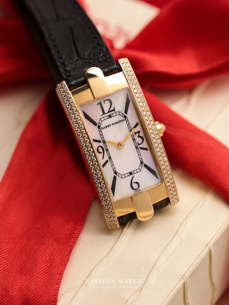 Đồng Hồ Harry Winston Avenue 330LQG Đính Kim Cương
