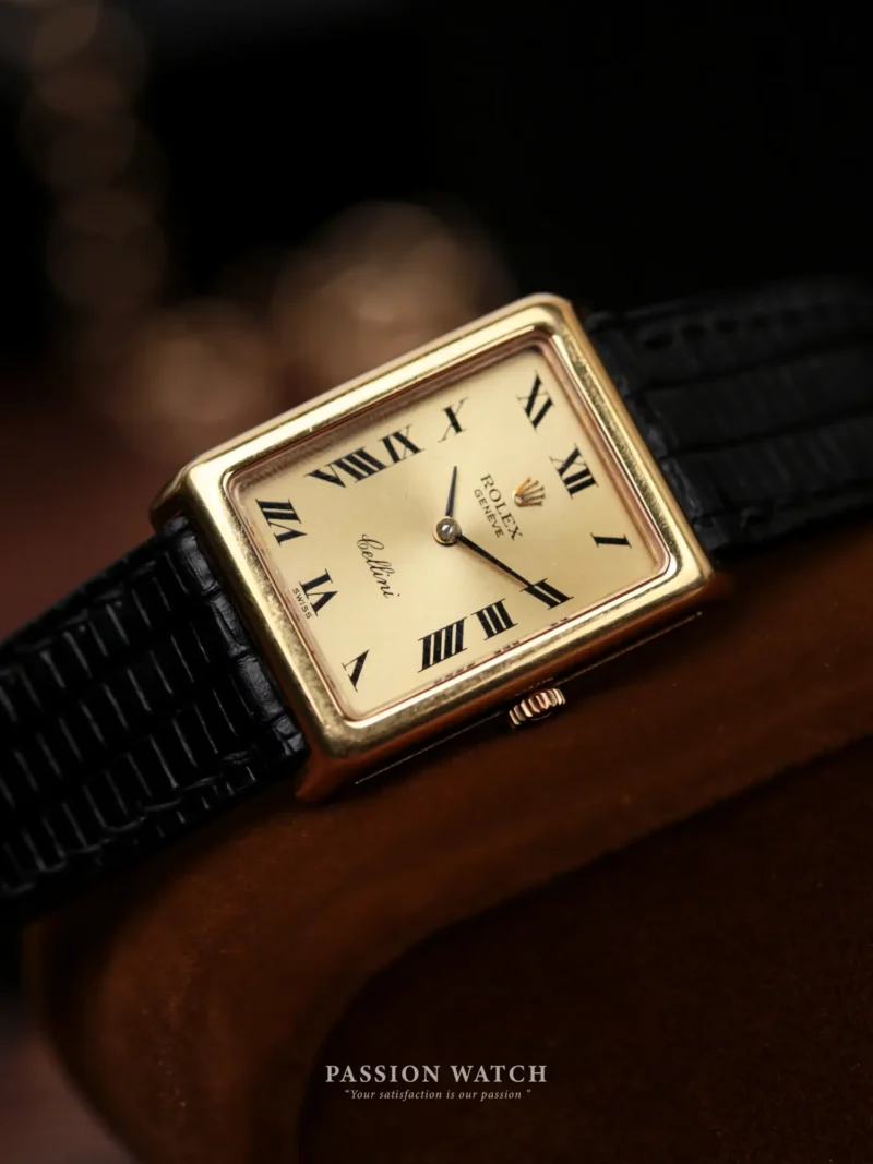 Đồng Hồ Rolex Cellini 4103 Rectangle YG Champagne Roman Dial 24 rolex cellini 4103 rectangle yg champagne roman dial 3