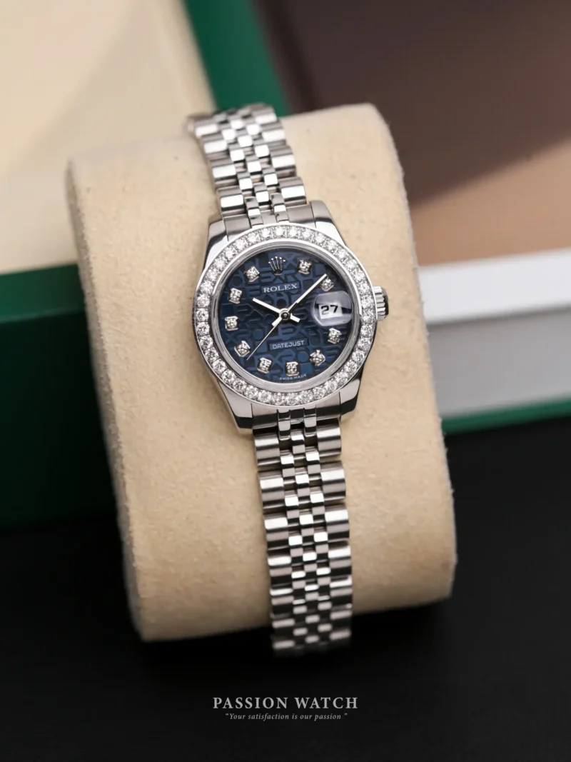 Rolex Lady-Datejust 26 179174 Mặt Vi Tính Xanh