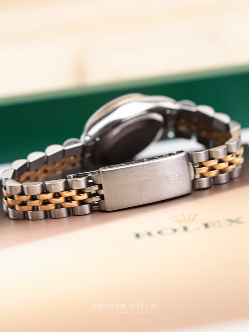 Đồng Hồ Rolex Lady-Datejust 26 6917 Mặt Số Vàng Champagne 10 Khóa gập Rolex Lady-Datejust 26 6917 Mặt Số Vàng Champagne