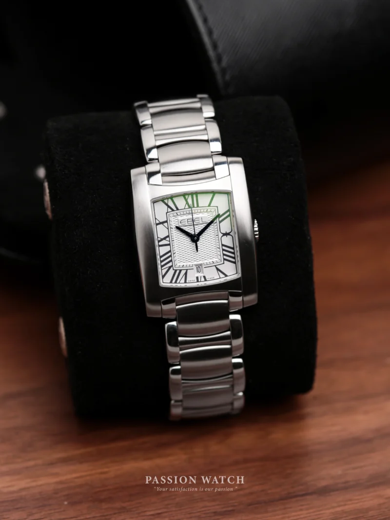 Ebel Brasilia 1216036 Thiết kế hình chữ nhật - Size 34mm x 27.8mm / 8mm - Bộ máy Quartz (Pin)