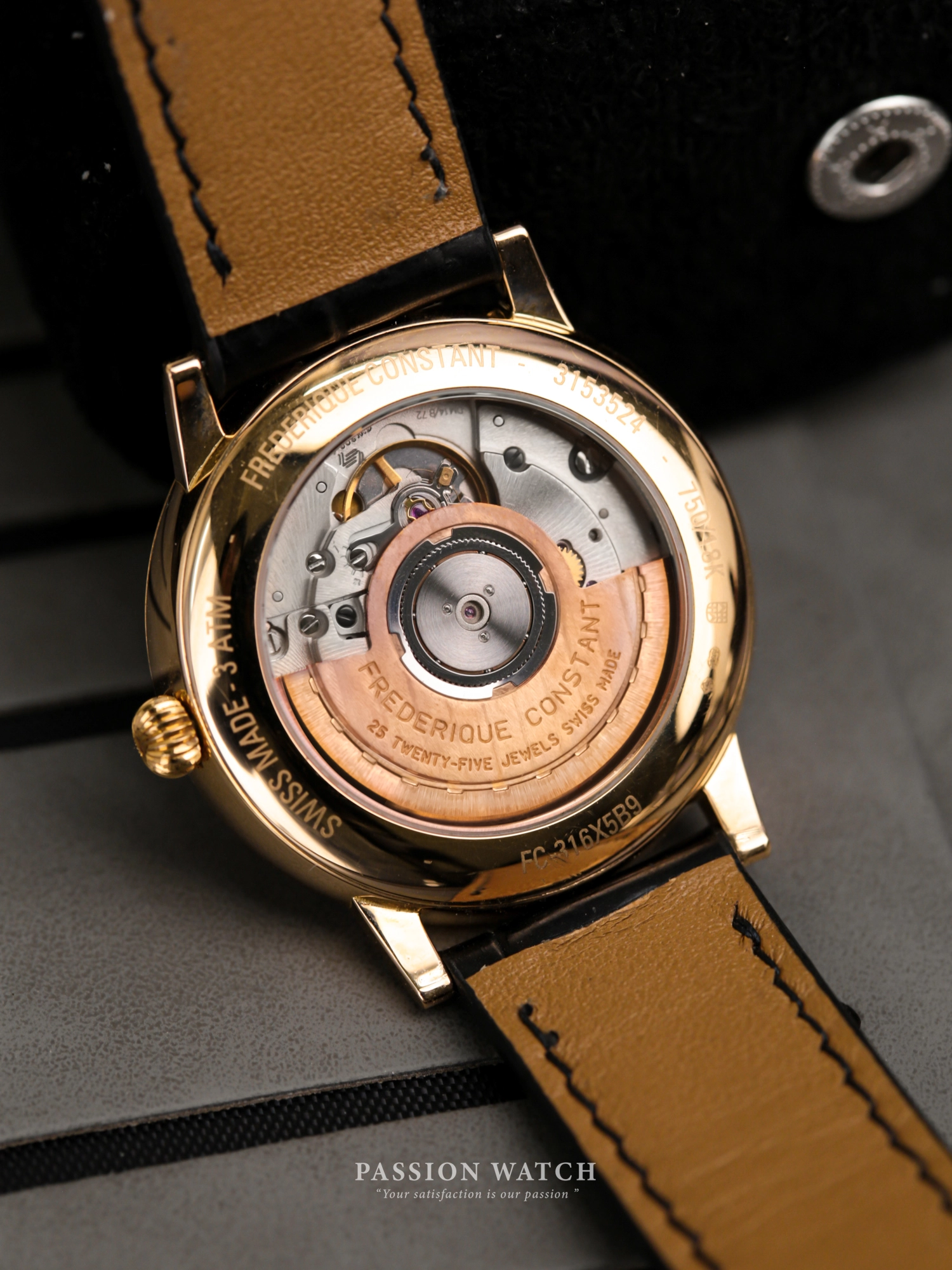 Đồng Hồ Frederique Constant FC-316V5B9 Slimline Rose Gold 18k 7 frederique constant fc 316v5b9 slimline rose gold 18k 4