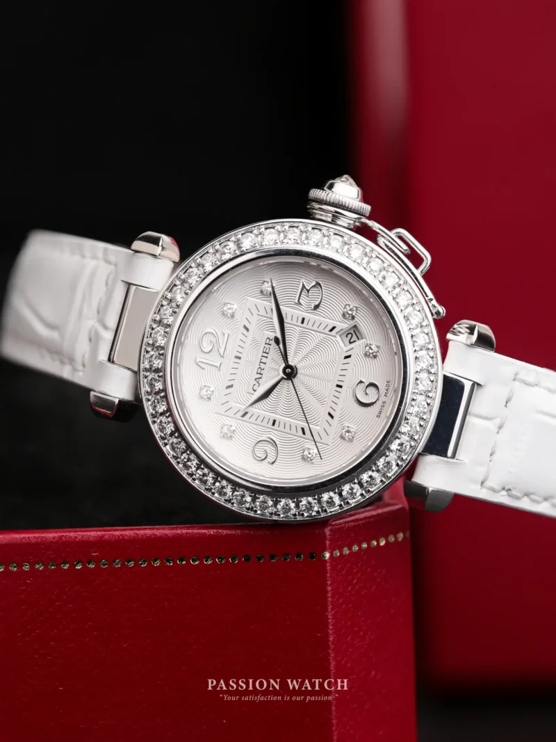 Đồng Hồ Cartier Pasha de Cartier White Gold & Diamonds 2398 15 dong ho cartier pasha de cartier white gold diamonds 2398 6