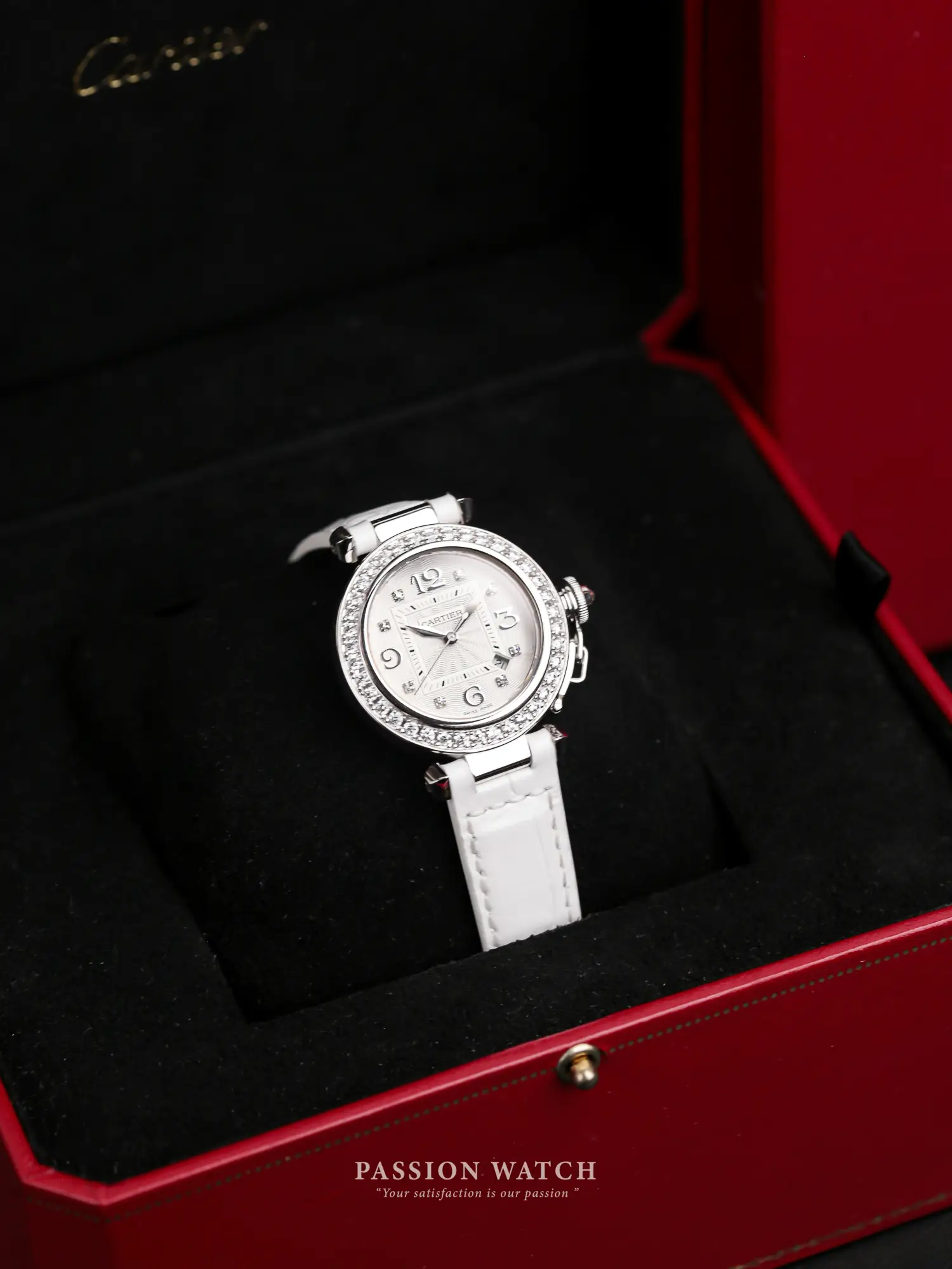 Đồng Hồ Cartier Pasha de Cartier White Gold & Diamonds 2398 8 dong ho cartier pasha de cartier white gold diamonds 2398 7
