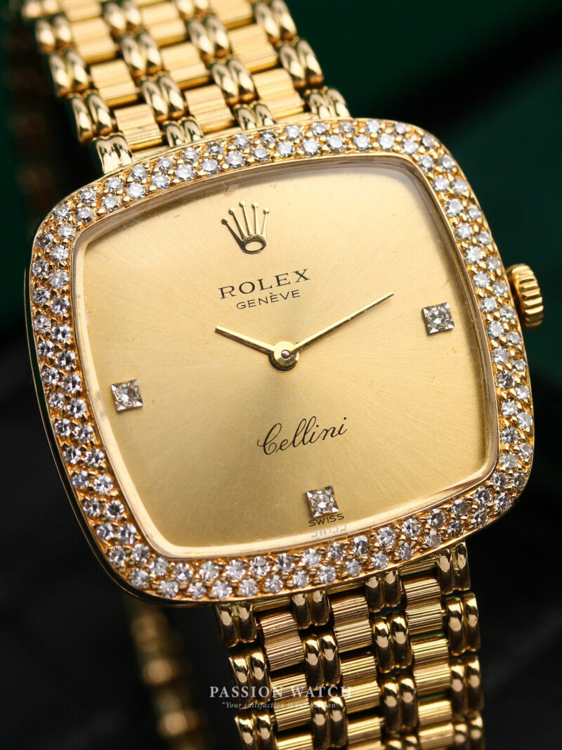 dong ho rolex cellini 4084 yellow gold 18k diamonds 4