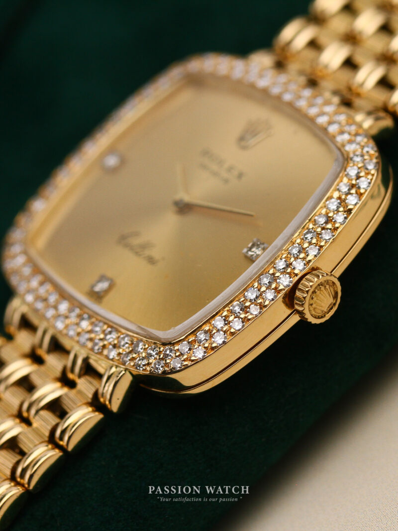 dong ho rolex cellini 4084 yellow gold 18k diamonds 5