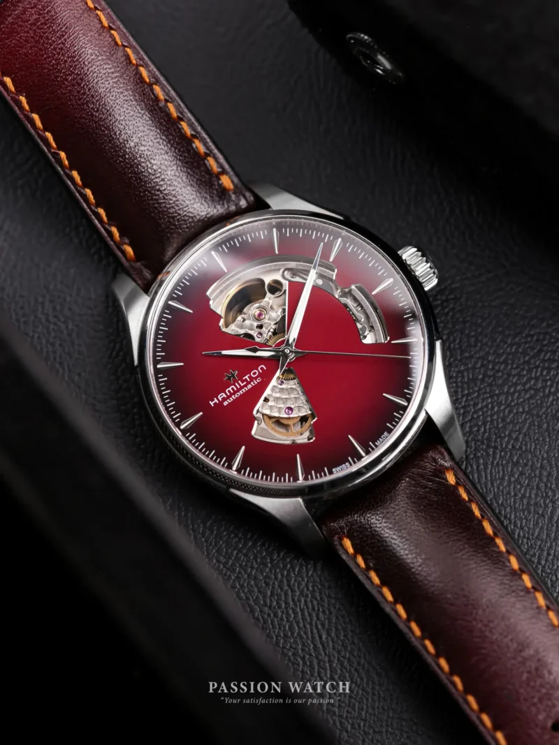 Đồng Hồ Hamilton Jazzmaster Open Heart "Burgundy" H32675570 19 dong ho hamilton jazzmaster open heart burgundy h32675570 10
