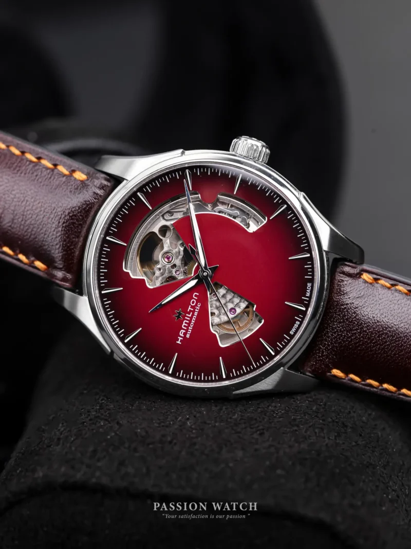 Đồng Hồ Hamilton Jazzmaster Open Heart "Burgundy" H32675570 14 dong ho hamilton jazzmaster open heart burgundy h32675570 5
