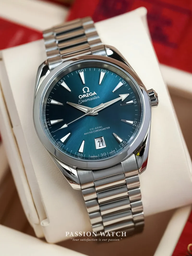 Đồng Hồ Omega Seamaster Aqua Terra Shades 220.10.38.20.03.003 ( 22010382003003 ) Mặt số xanh dương, Dây vỏ thép không gỉ