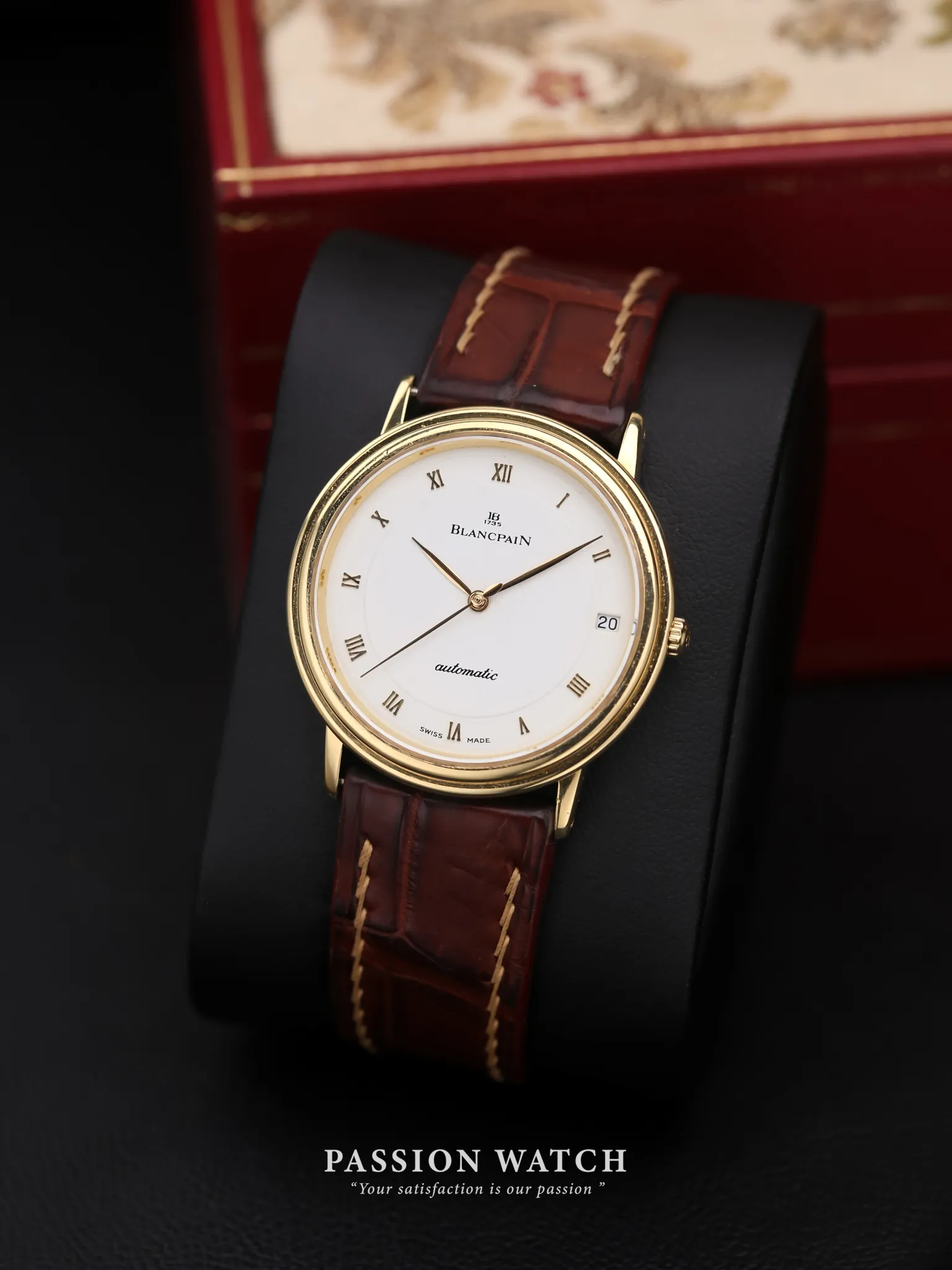 Đồng Hồ Blancpain Villeret 1151-1418-55 18K Gold 2 dong ho blancpain villeret 1151 1418 55 18k gold 2